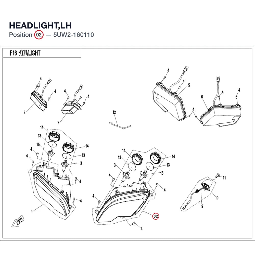 HEADLIGHT,LH product image