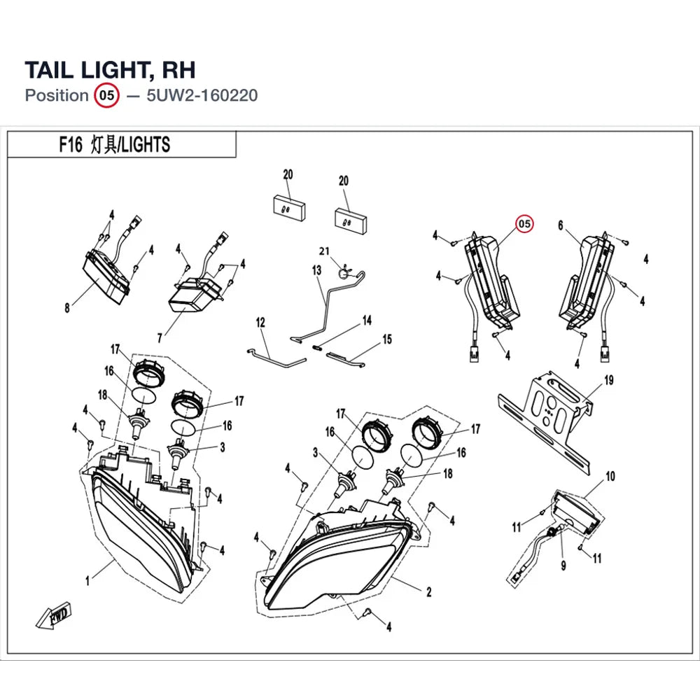 TAIL LIGHT, RH product image