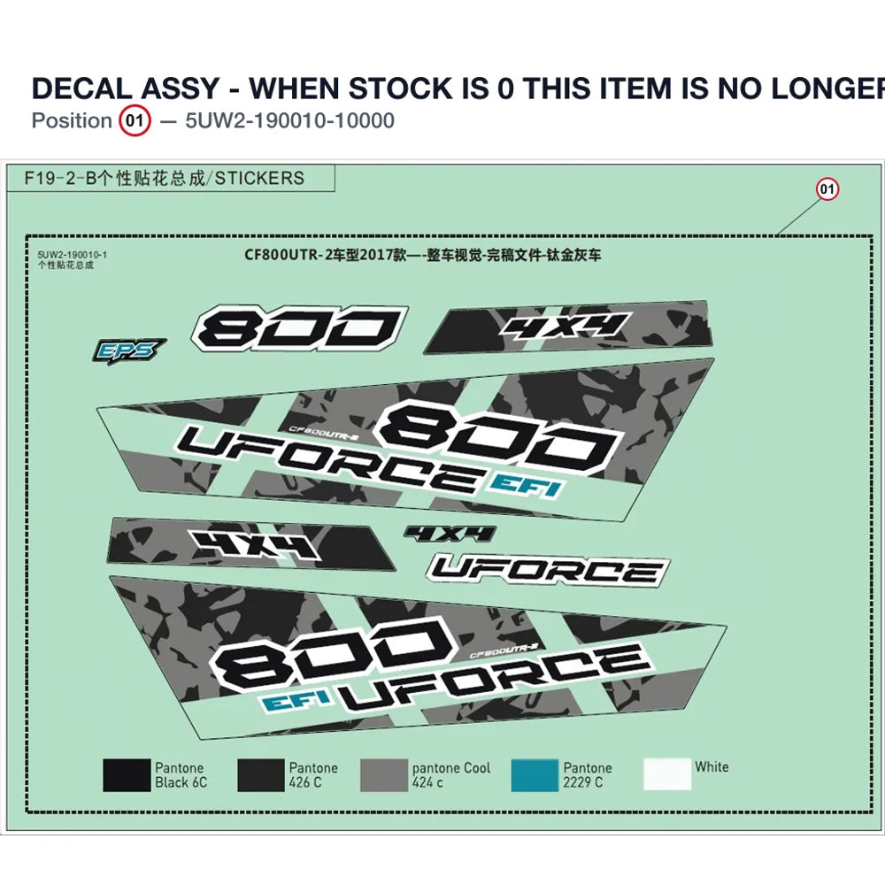 DECAL ASSY - WHEN STOCK IS 0 THIS ITEM IS NO LONGER AVAILABLE product image