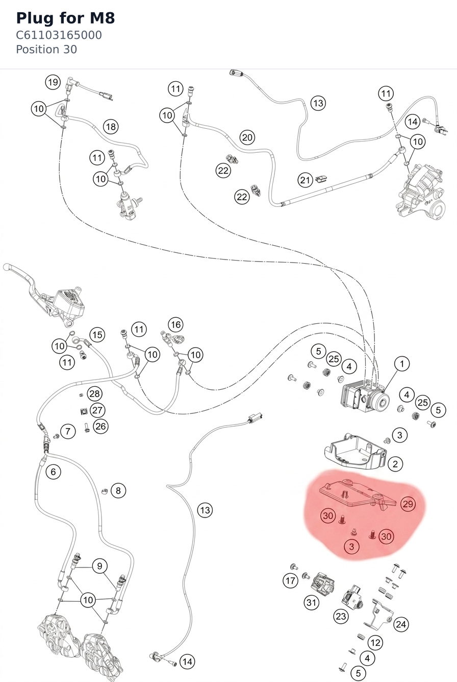 Diagram preview: Plug for M8 (C61103165000)