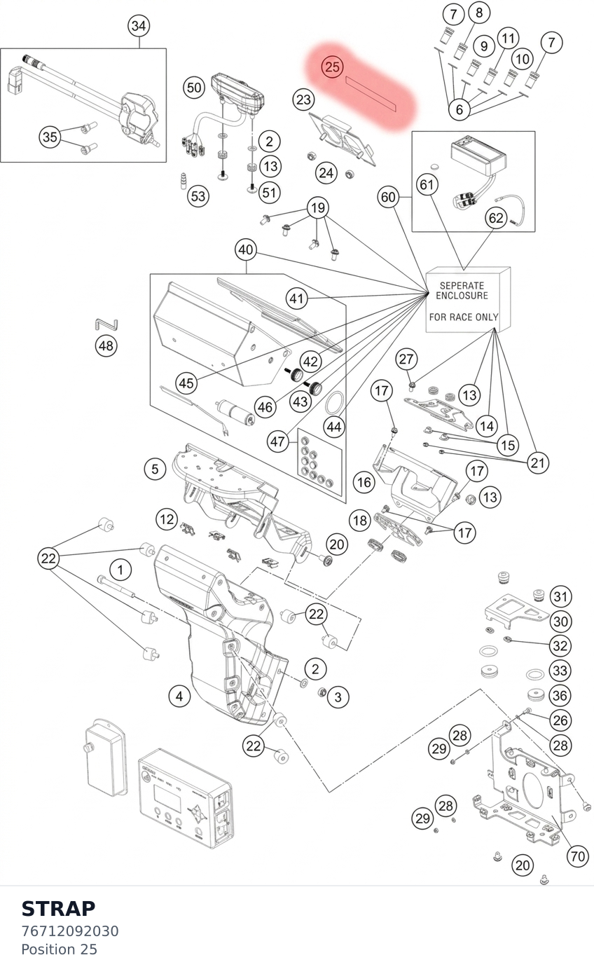 Diagram preview: STRAP (76712092030)
