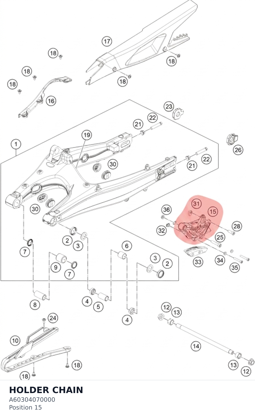 Diagram preview: HOLDER CHAIN (A60304070000)