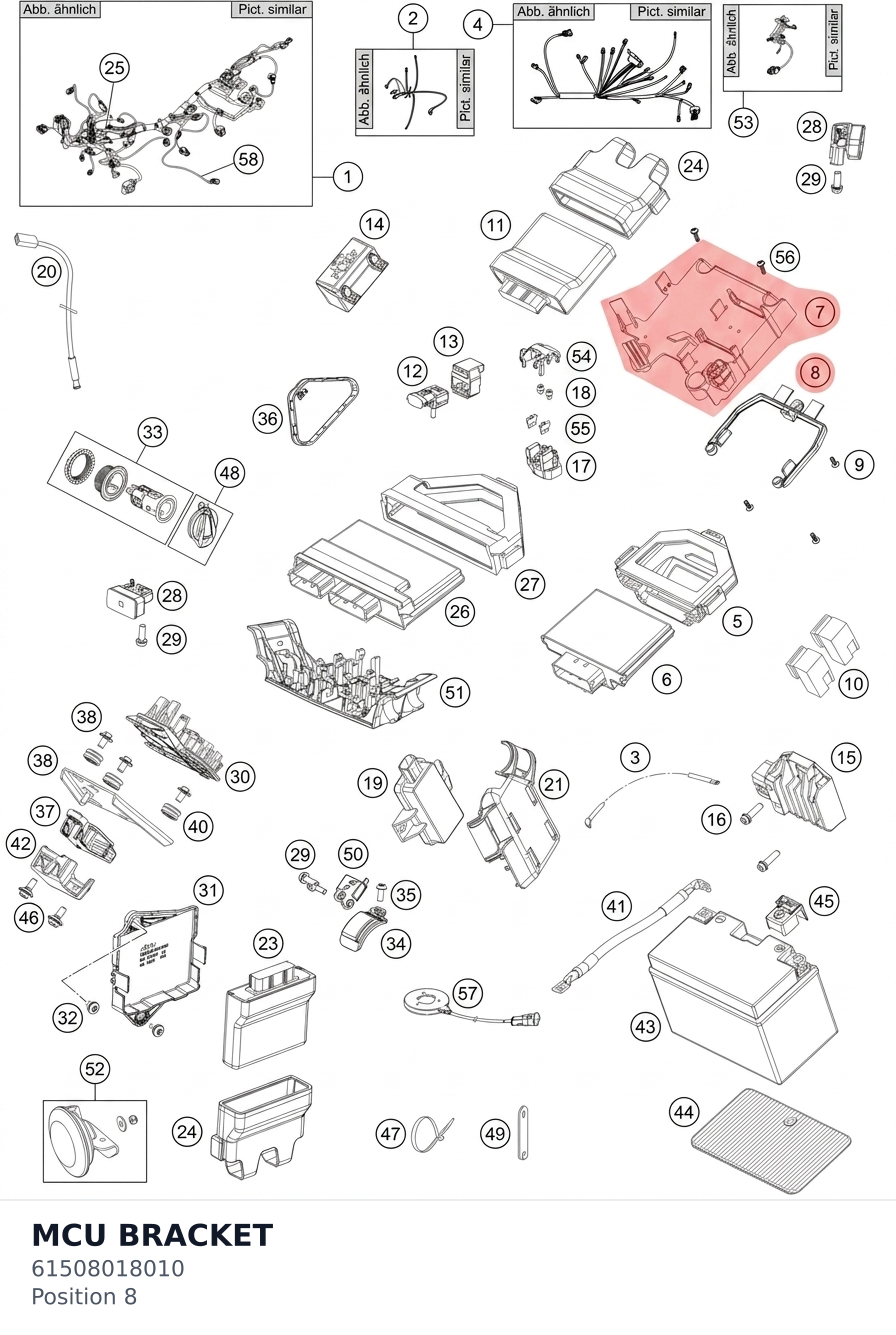 Diagram preview: MCU BRACKET (61508018010)