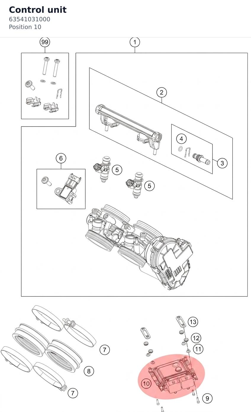 Diagram preview: Control unit (63541031000)