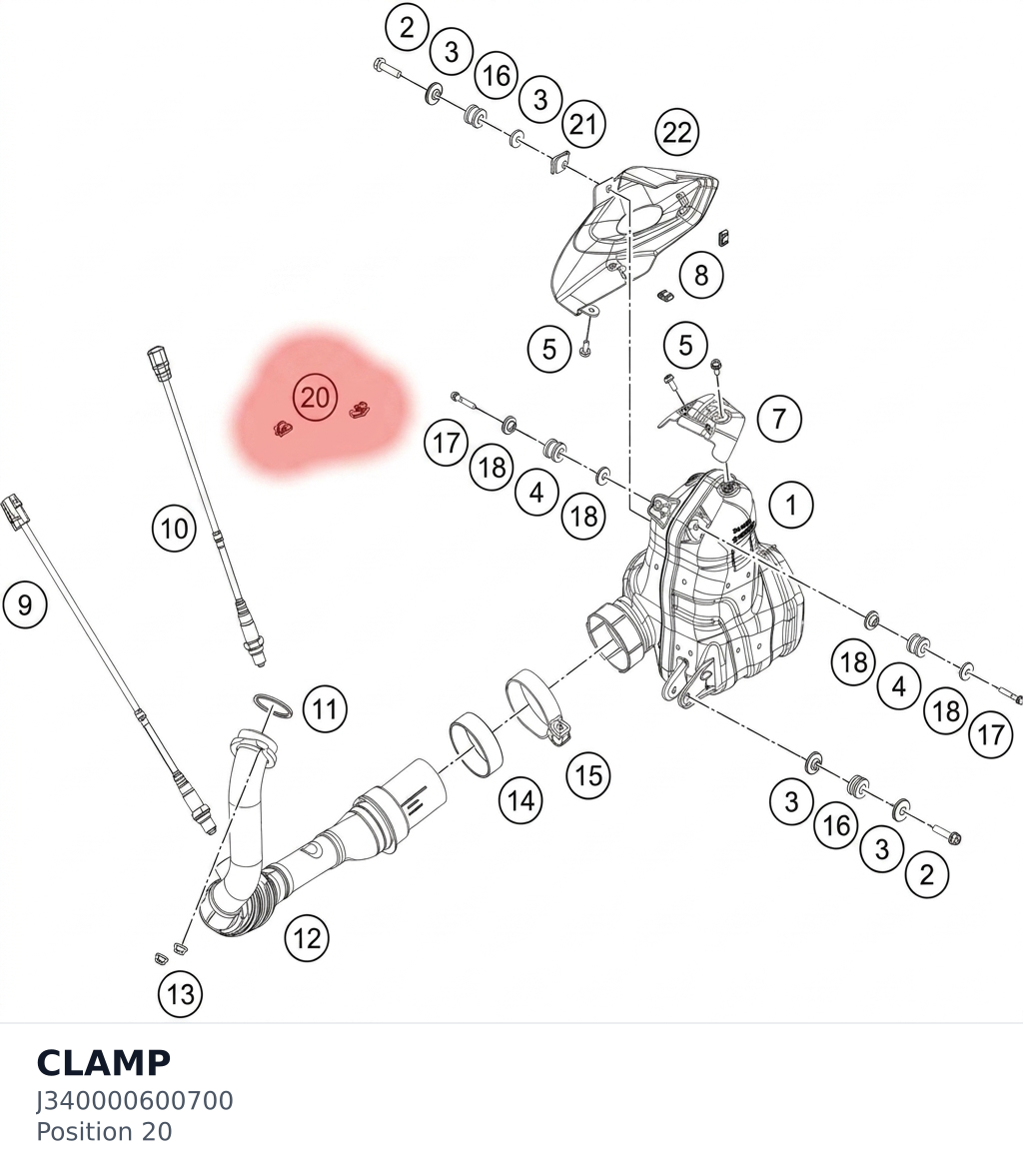Diagram preview: CLAMP (J340000600700)
