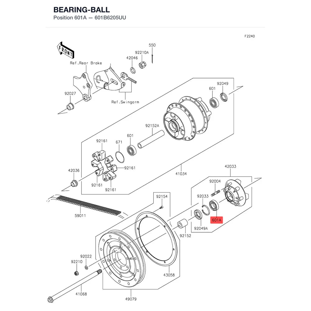Kawasaki OEM – BEARING BALL product image