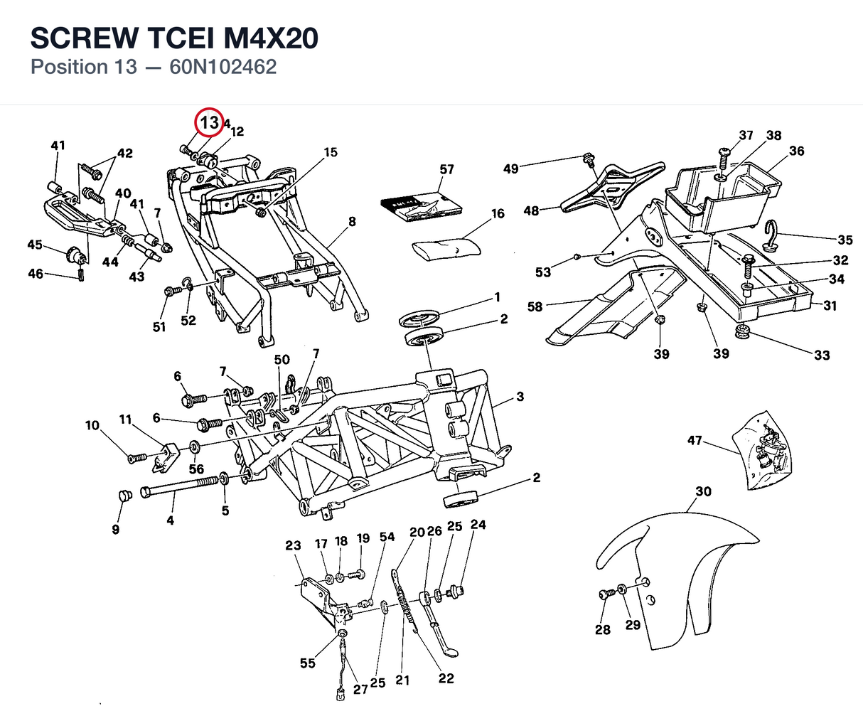 SCREW TCEI M4X20