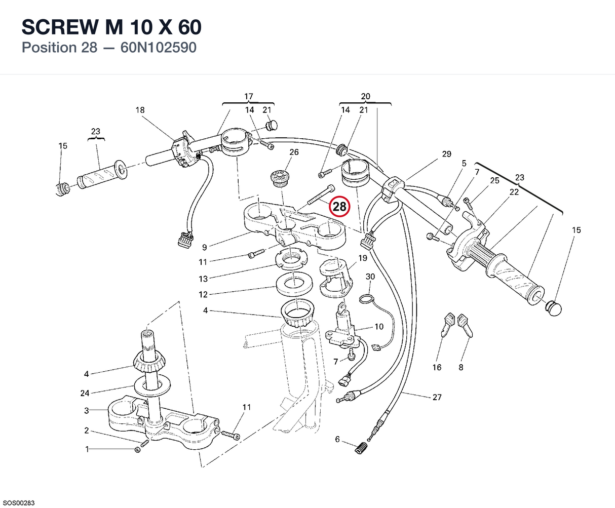SCREW M 10 X 60