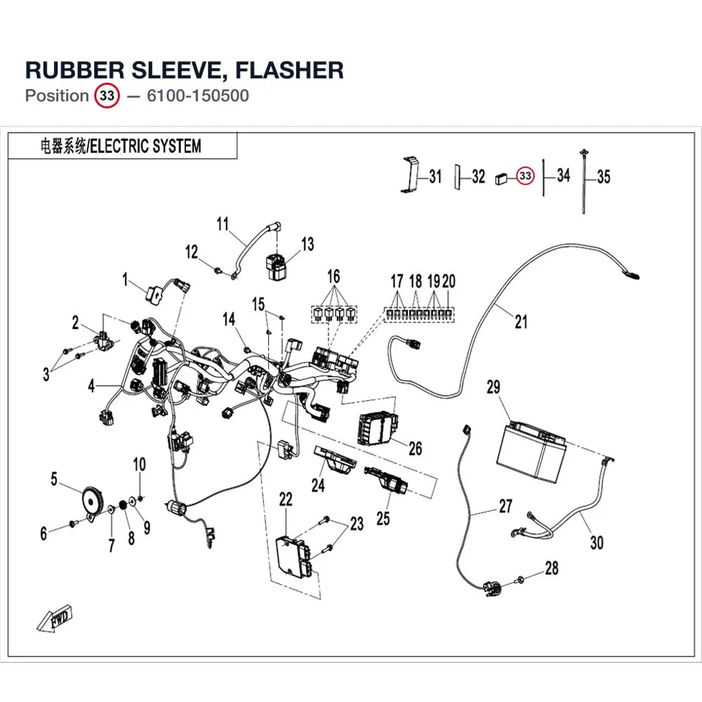 RUBBER SLEEVE, FLASHER product image