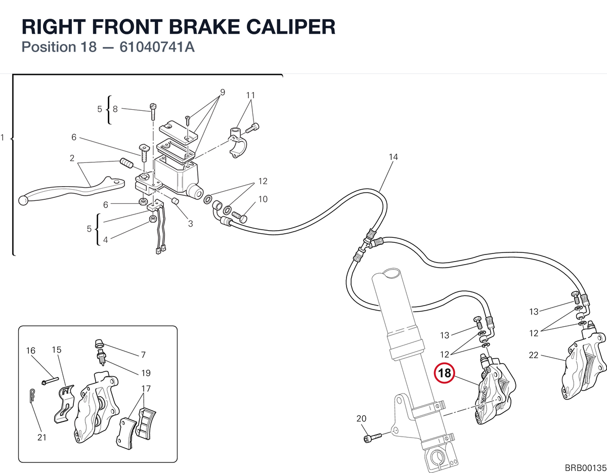RIGHT FRONT BRAKE CALIPER