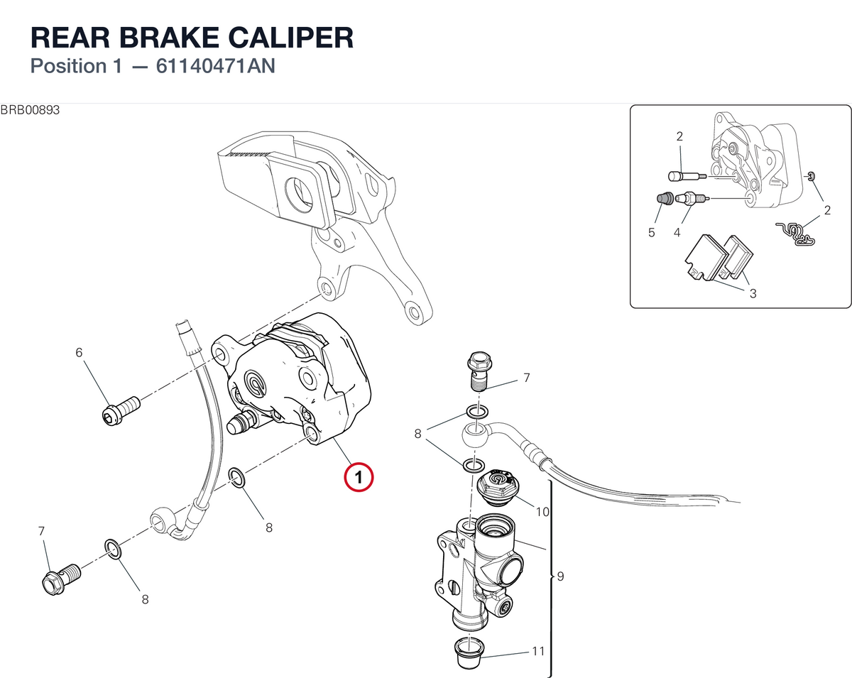 REAR BRAKE CALIPER