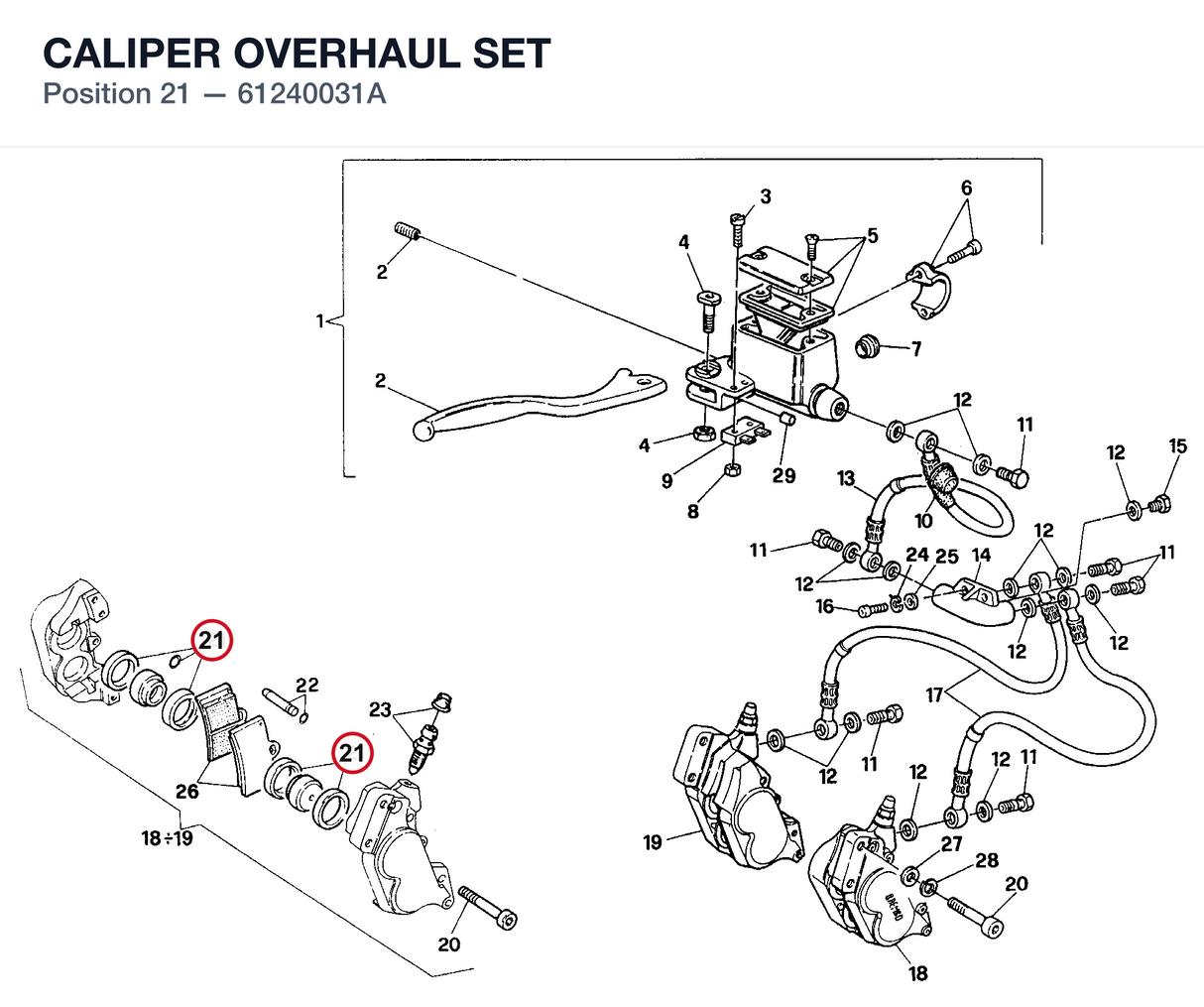 CALIPER OVERHAUL SET