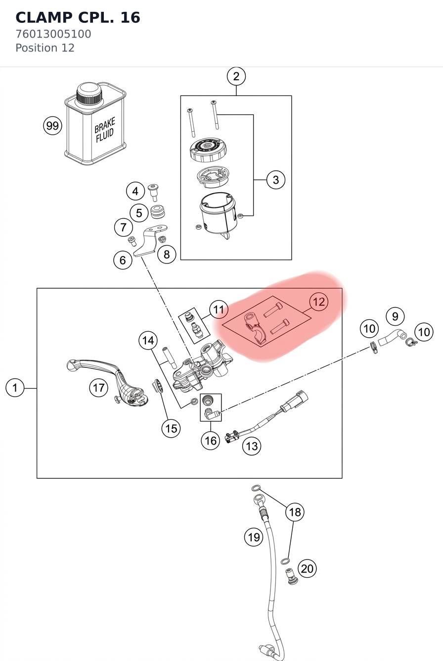 Diagram preview: CLAMP CPL. 16 (76013005100)