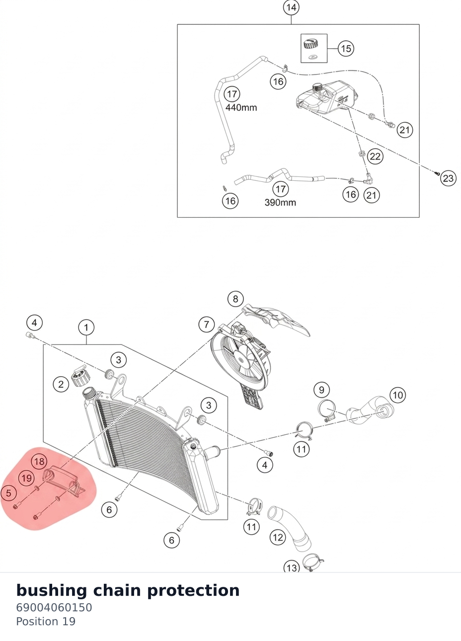 Diagram preview: bushing chain protection (69004060150)