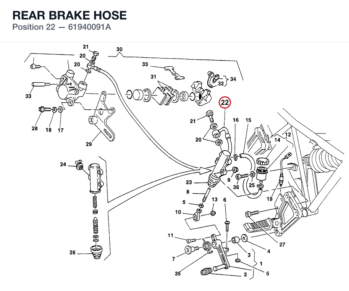 REAR BRAKE HOSE