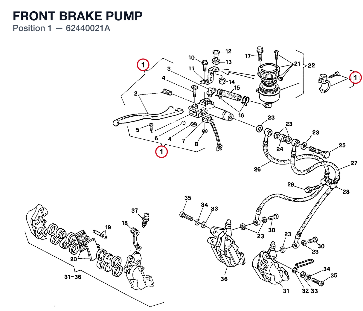 FRONT BRAKE PUMP