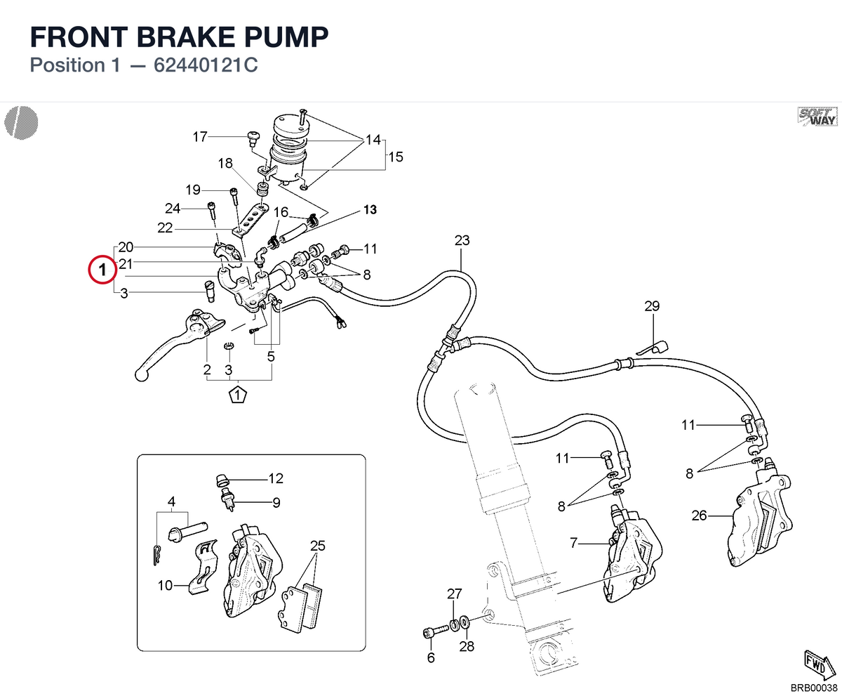 FRONT BRAKE PUMP