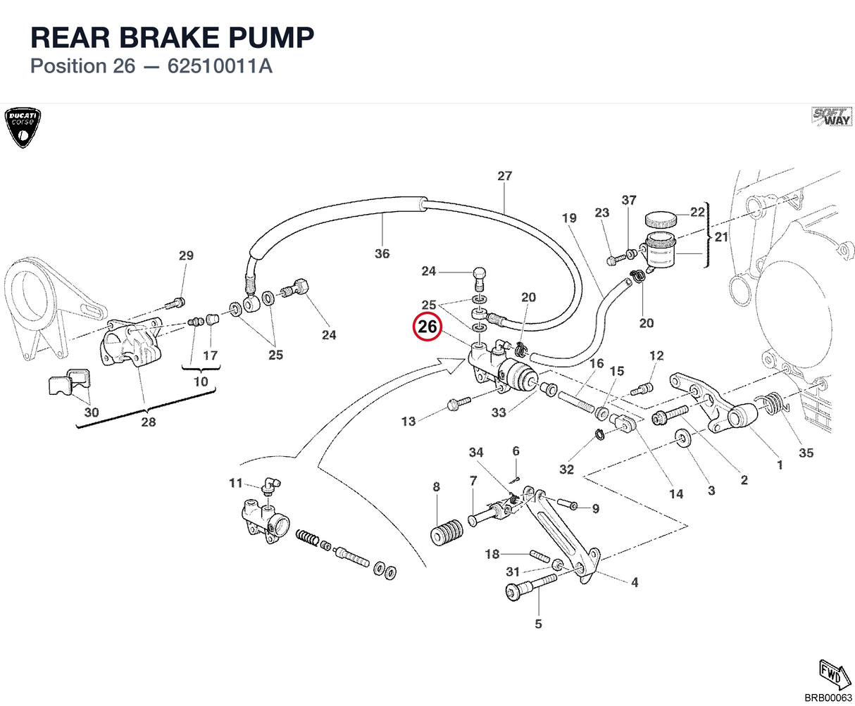 REAR BRAKE PUMP