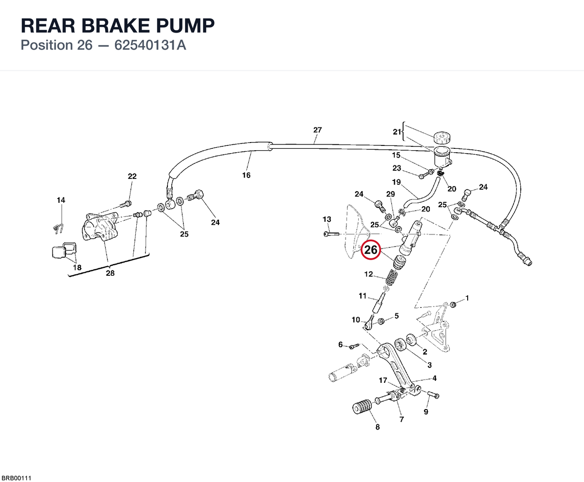 REAR BRAKE PUMP