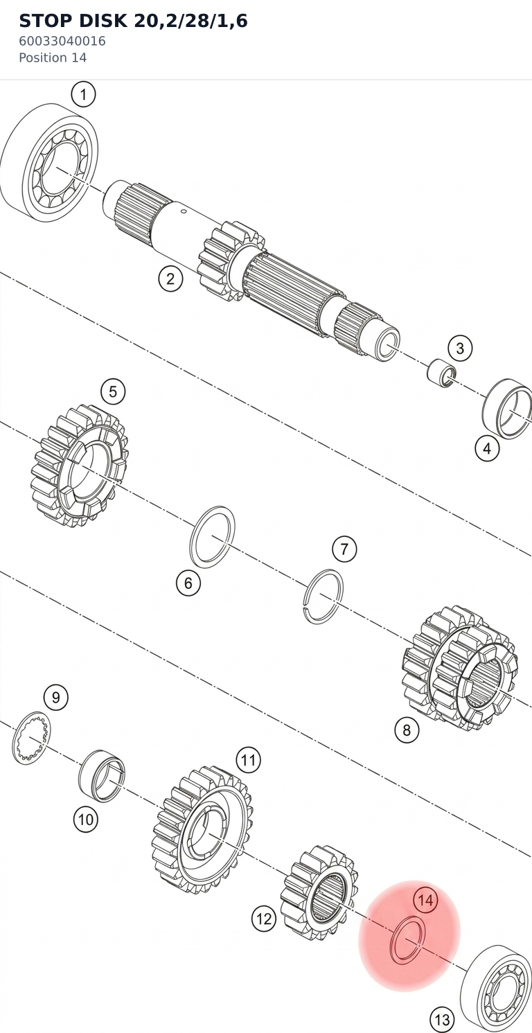 Diagram preview: STOP DISK 20,2/28/1,6 (60033040016)