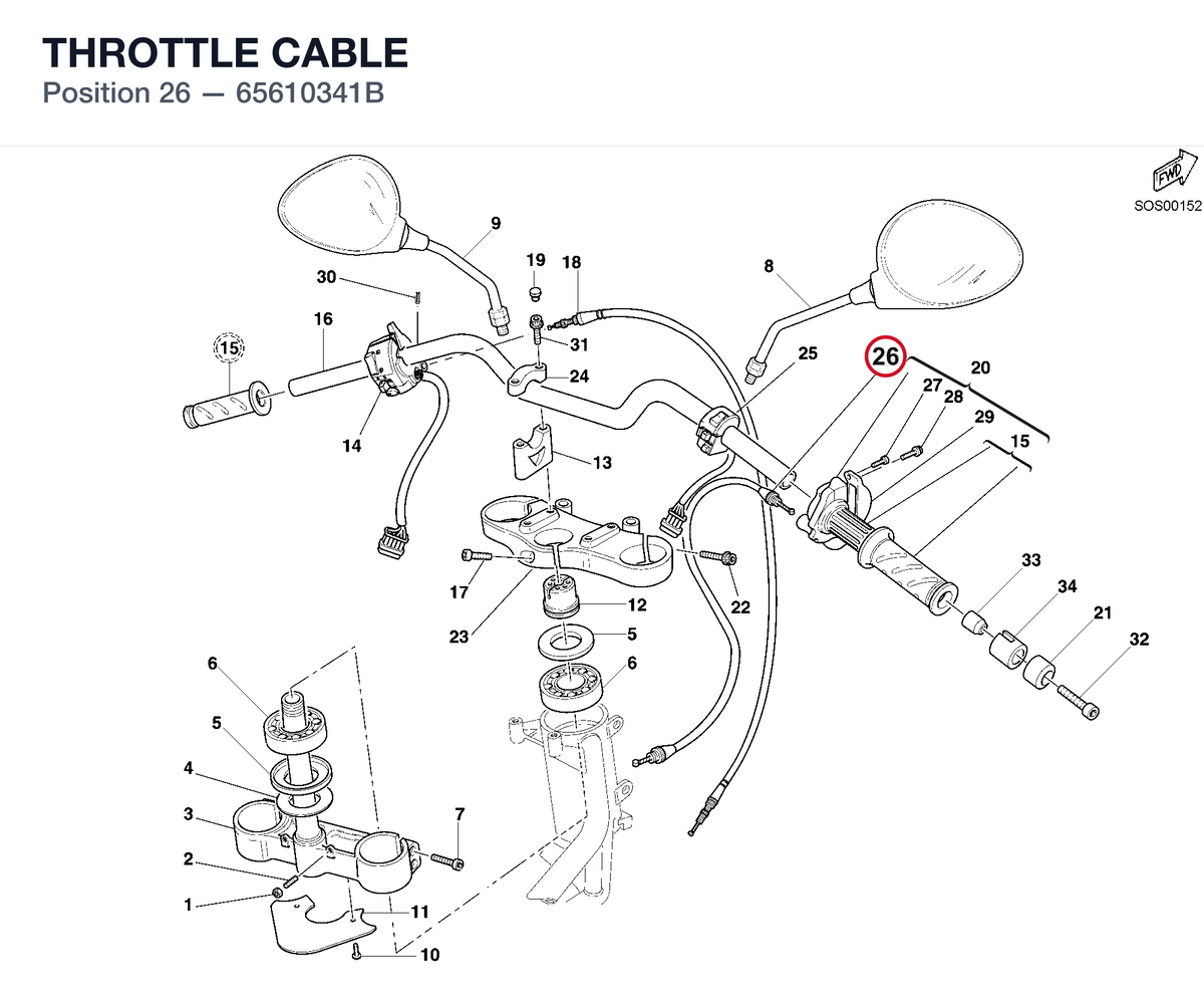 THROTTLE CABLE