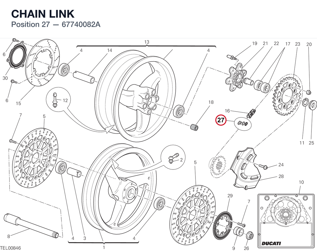CHAIN LINK 67740082A diagram position