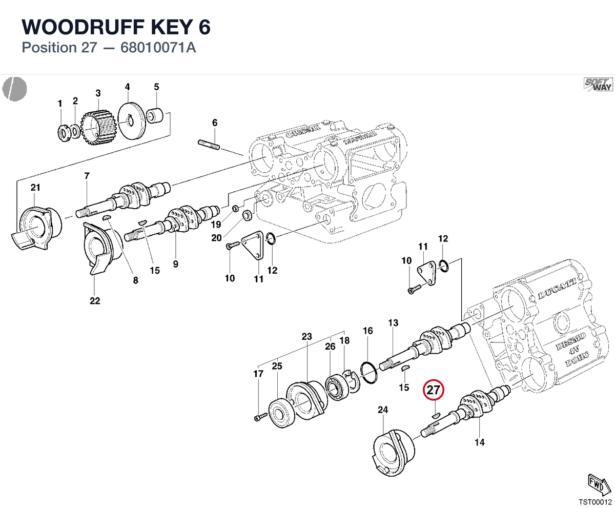 WOODRUFF KEY 6