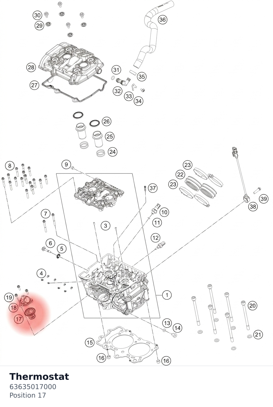 Diagram preview: Thermostat (63635017000)