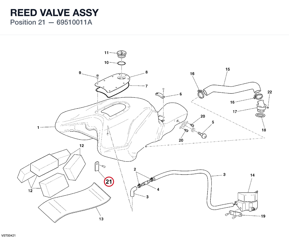 REED VALVE ASSY