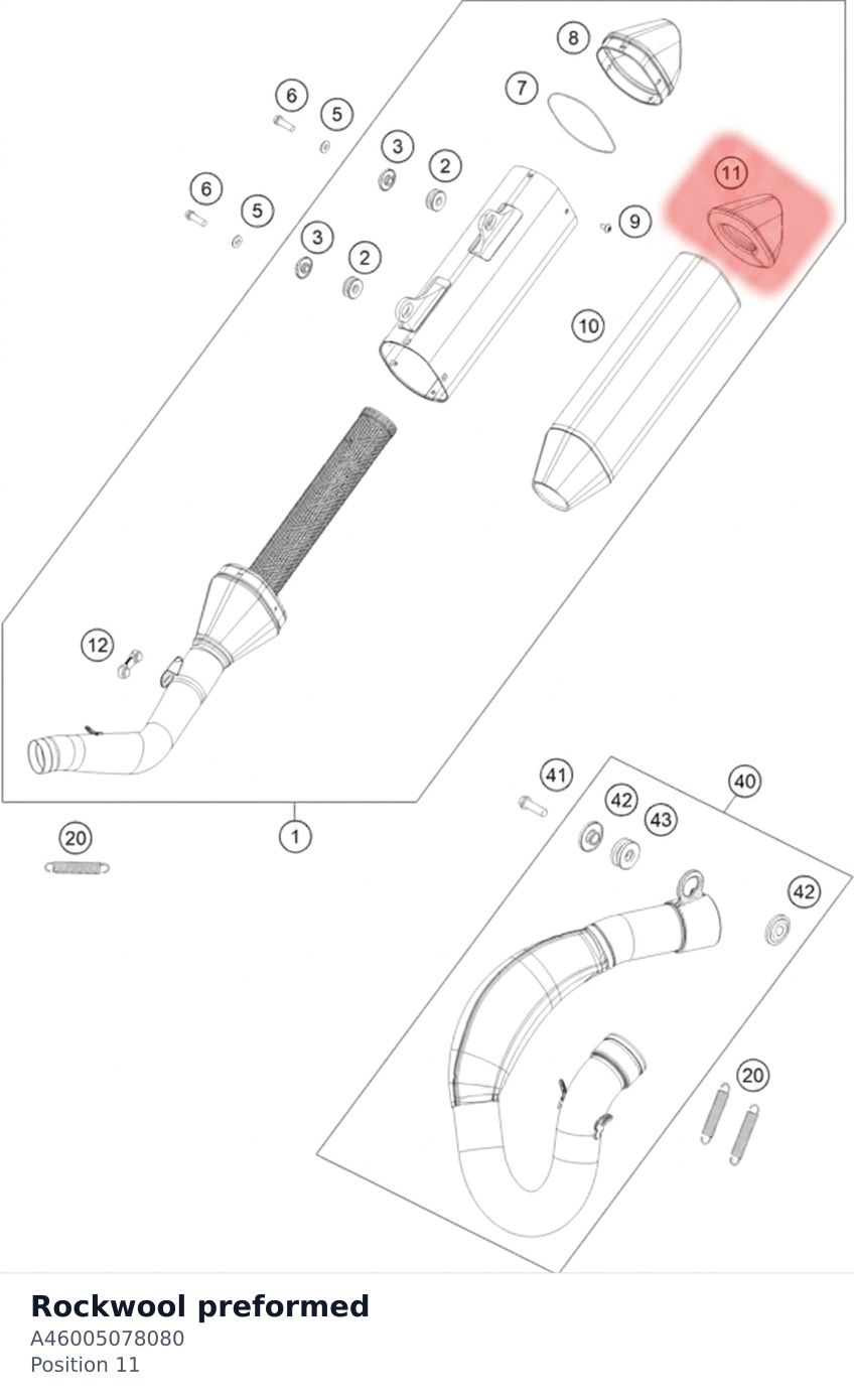 Diagram preview: Rockwool preformed (A46005078080)