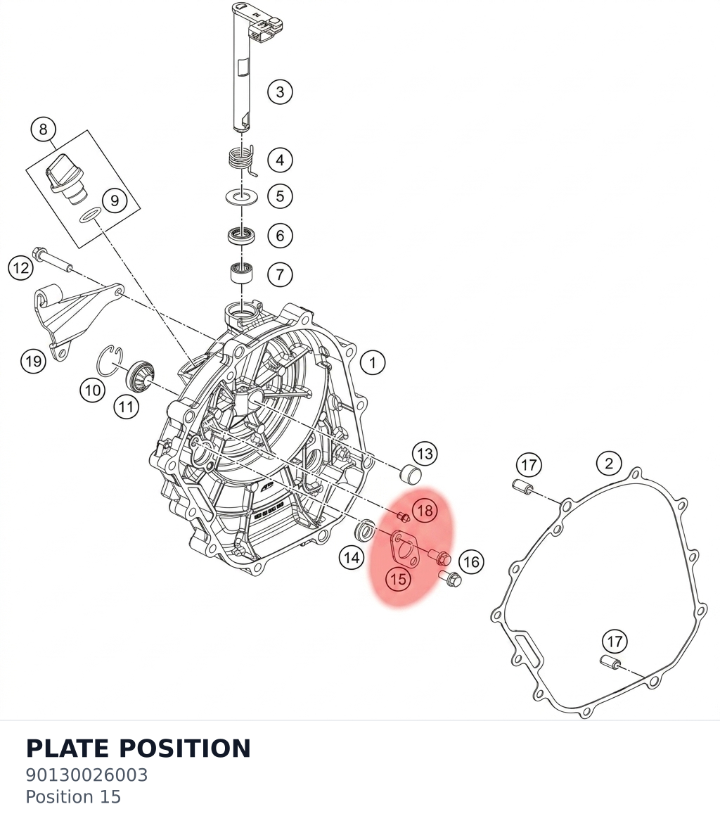 Diagram preview: PLATE POSITION (90130026003)