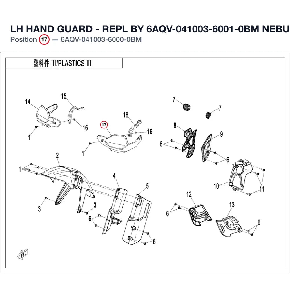 LH HAND GUARD product image