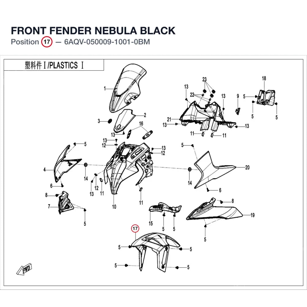 FRONT FENDER product image