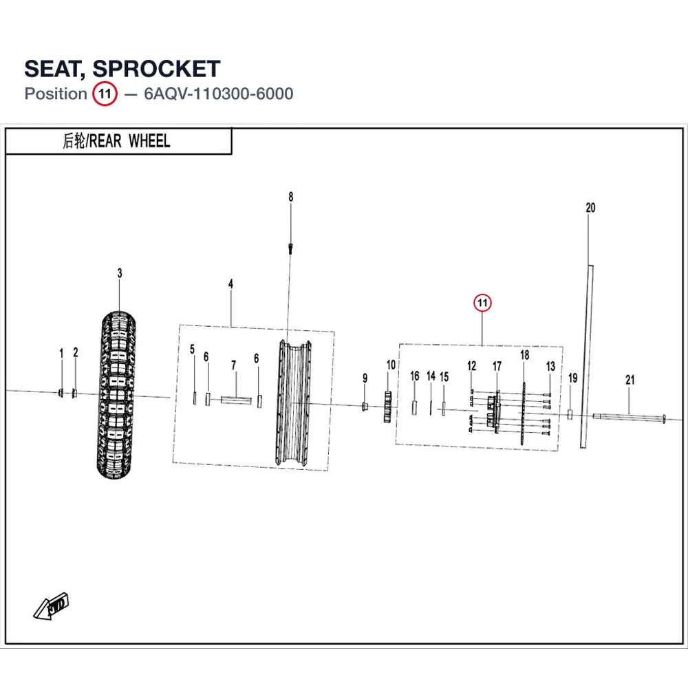 SEAT, SPROCKET product image