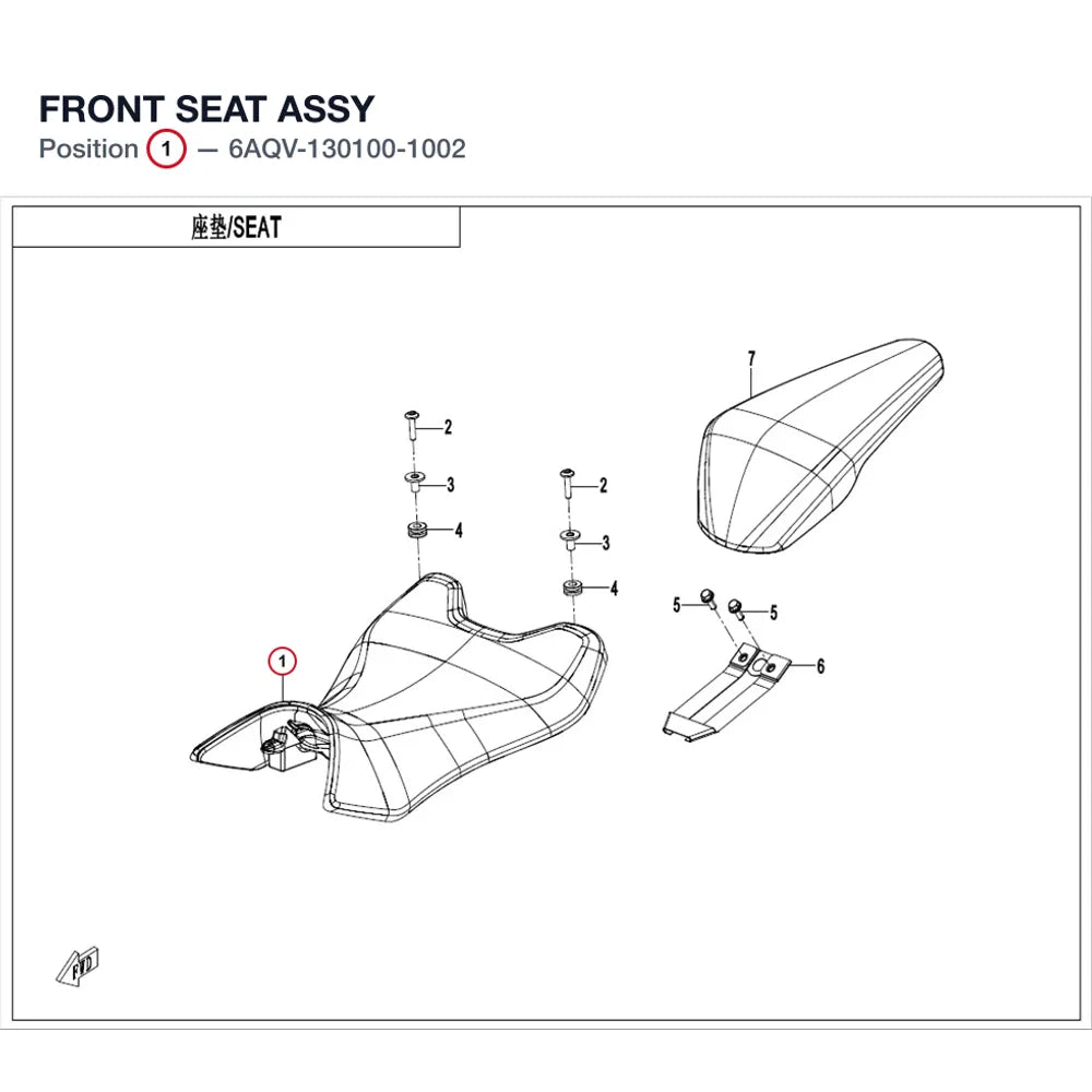 FRONT SEAT ASSY product image
