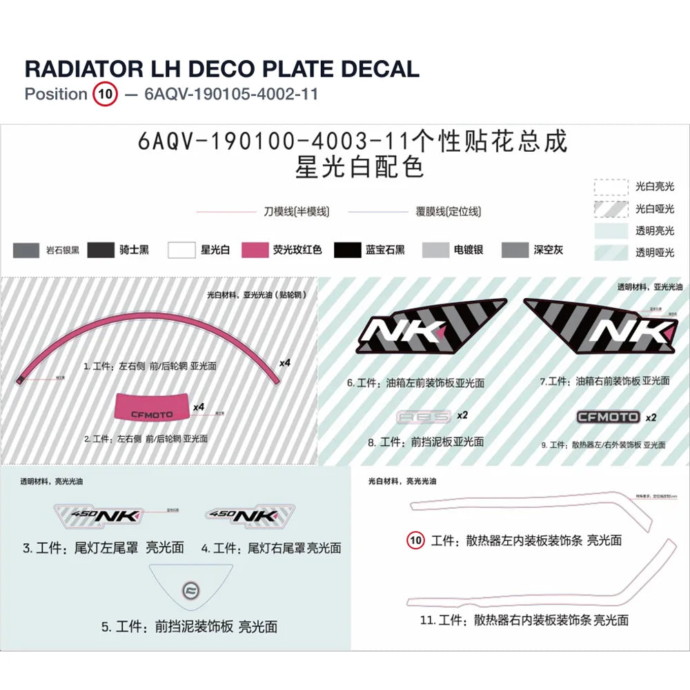 RADIATOR LH DECO PLATE DECAL product image