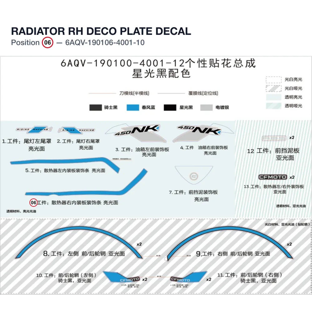 RADIATOR RH DECO PLATE DECAL product image