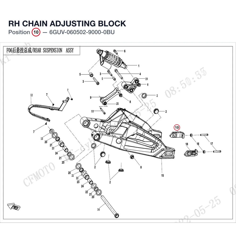 RH CHAIN ADJUSTING BLOCK product image