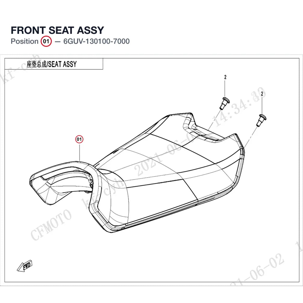 FRONT SEAT ASSY product image