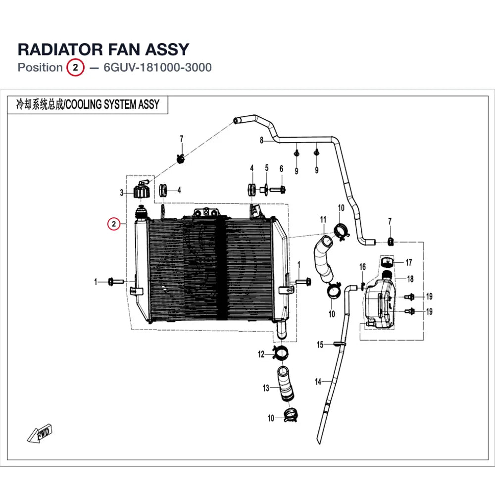 RADIATOR FAN ASSY product image