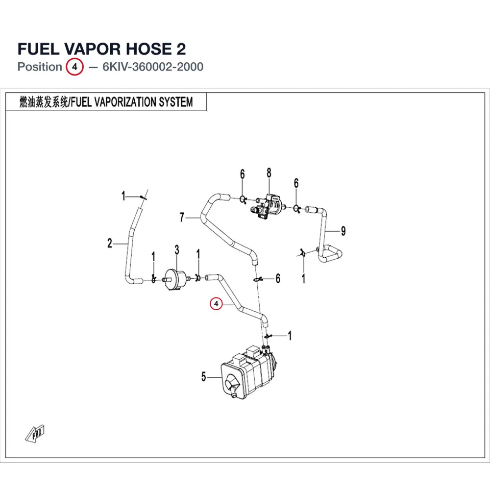 FUEL VAPOR HOSE 2 product image