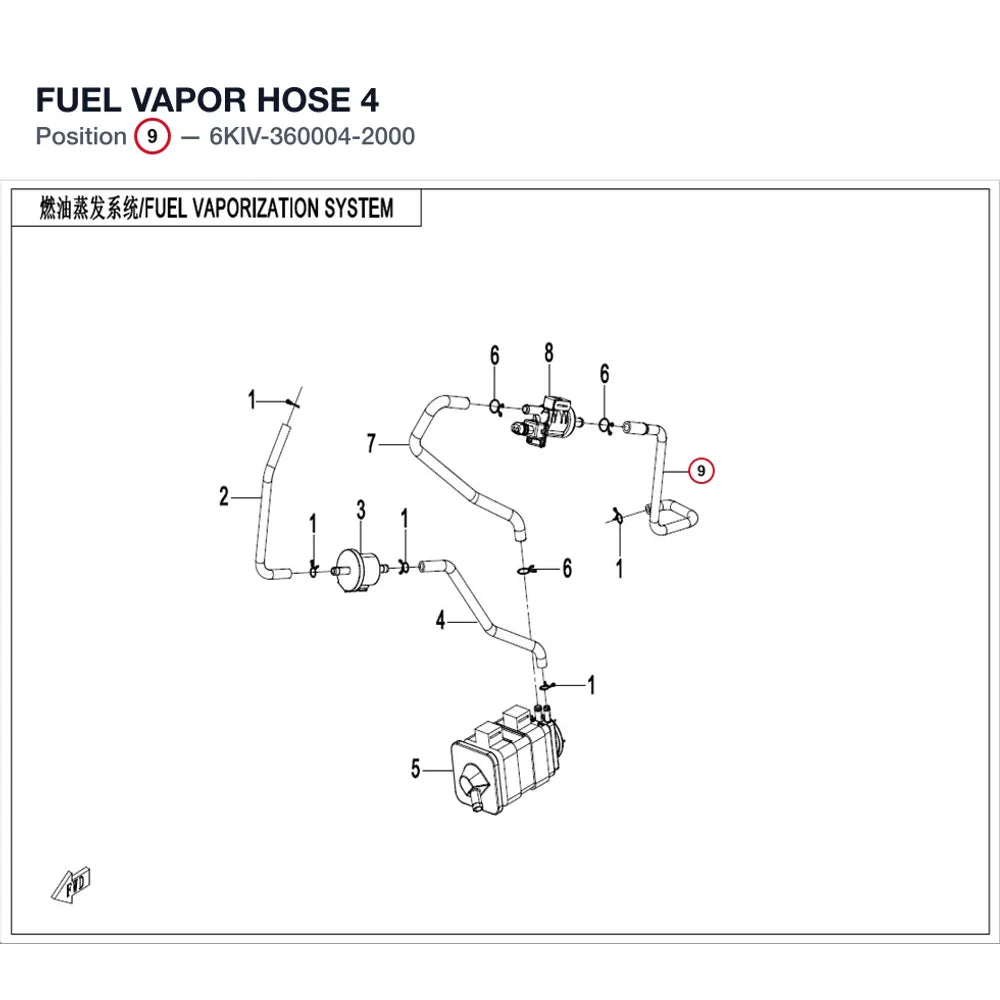 FUEL VAPOR HOSE 4 product image
