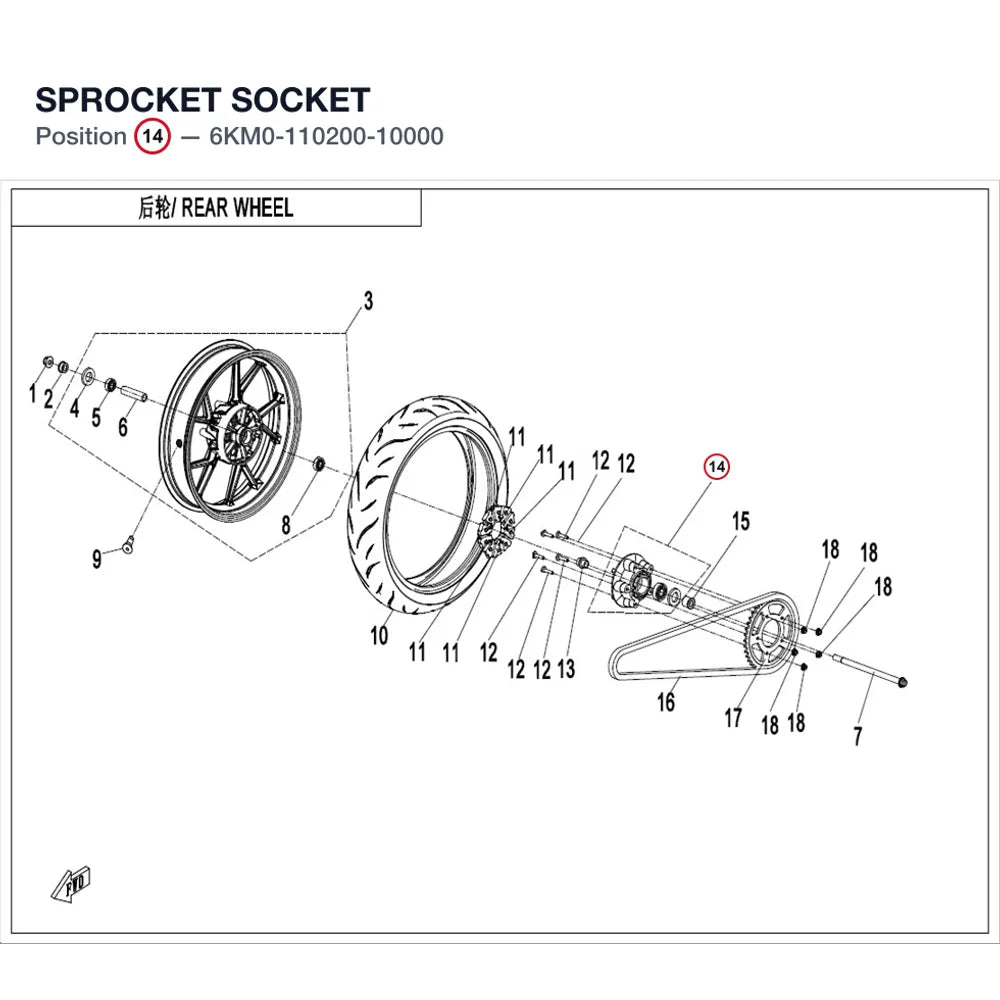 SPROCKET SOCKET product image