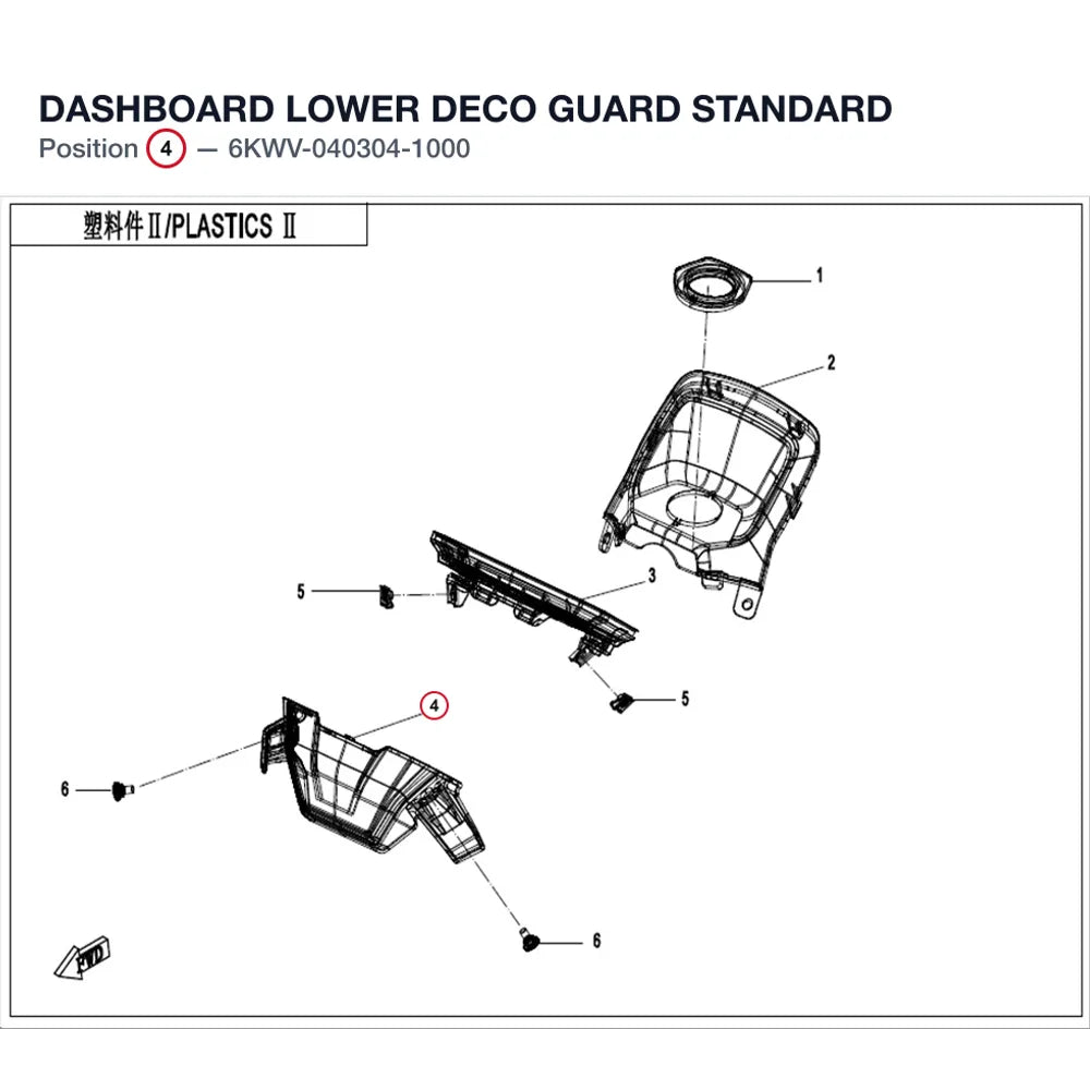 DASHBOARD LOWER DECO GUARD product image