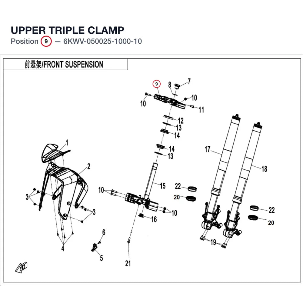 UPPER TRIPLE CLAMP product image
