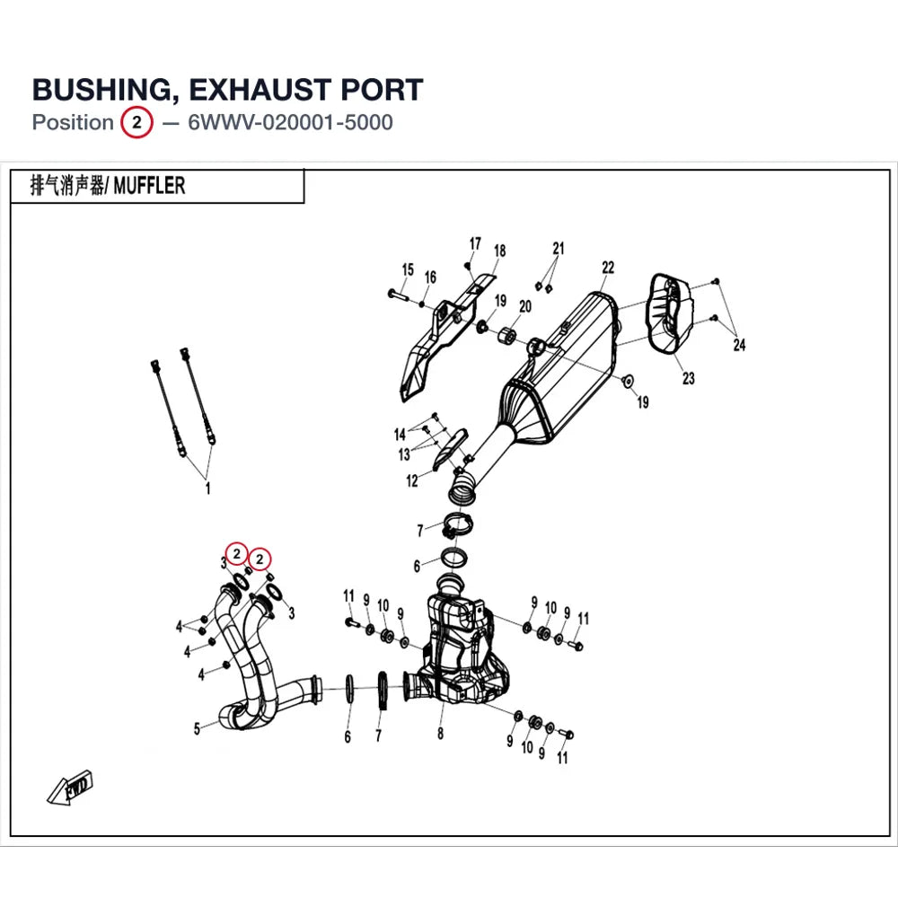 BUSHING, EXHAUST PORT product image