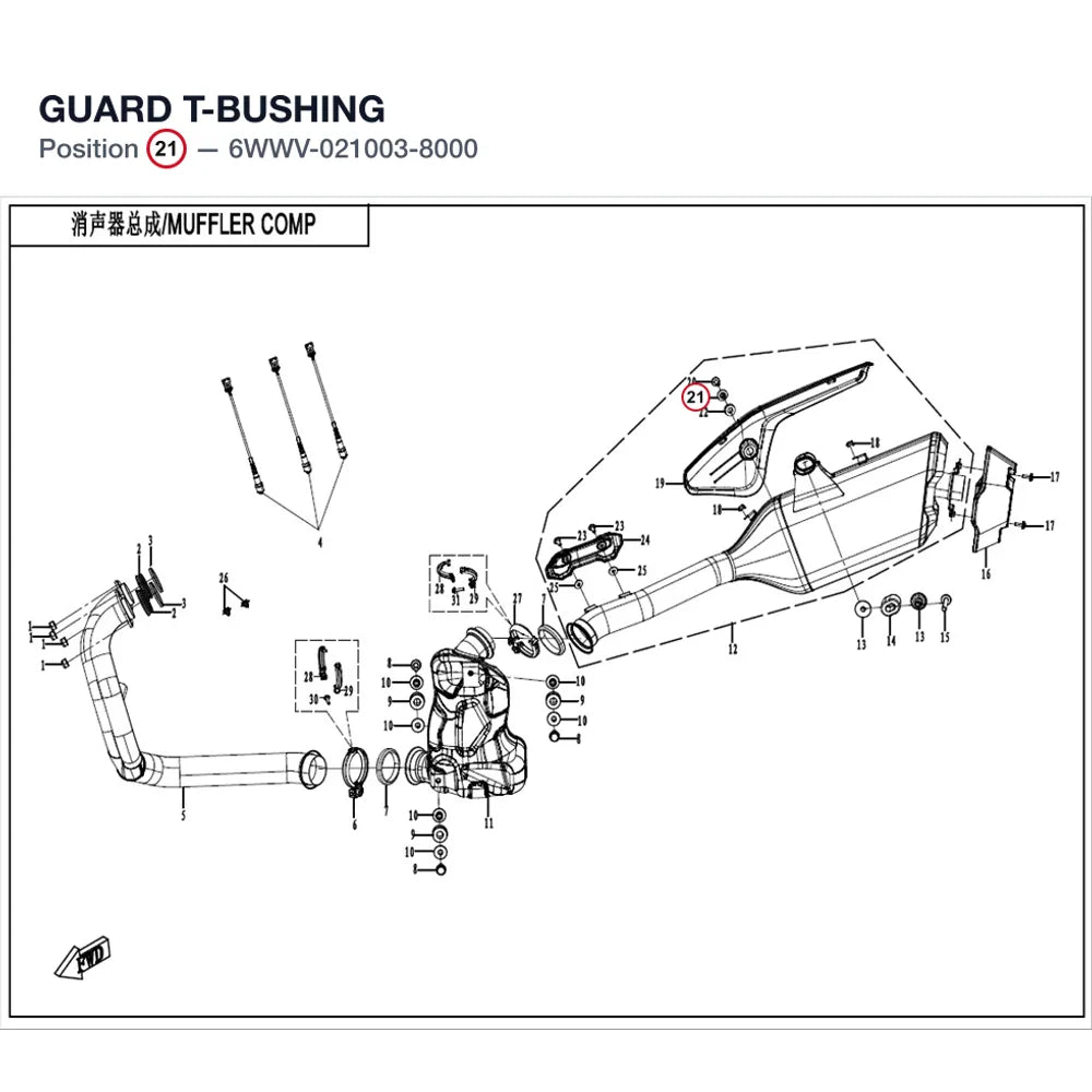GUARD T-BUSHING product image