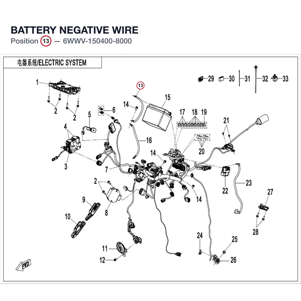BATTERY NEGATIVE WIRE product image