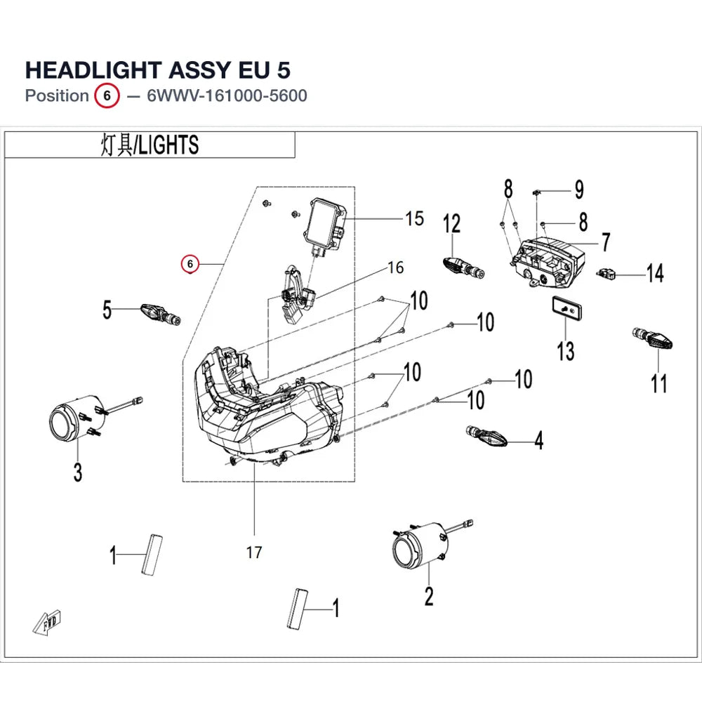 HEADLIGHT ASSY product image