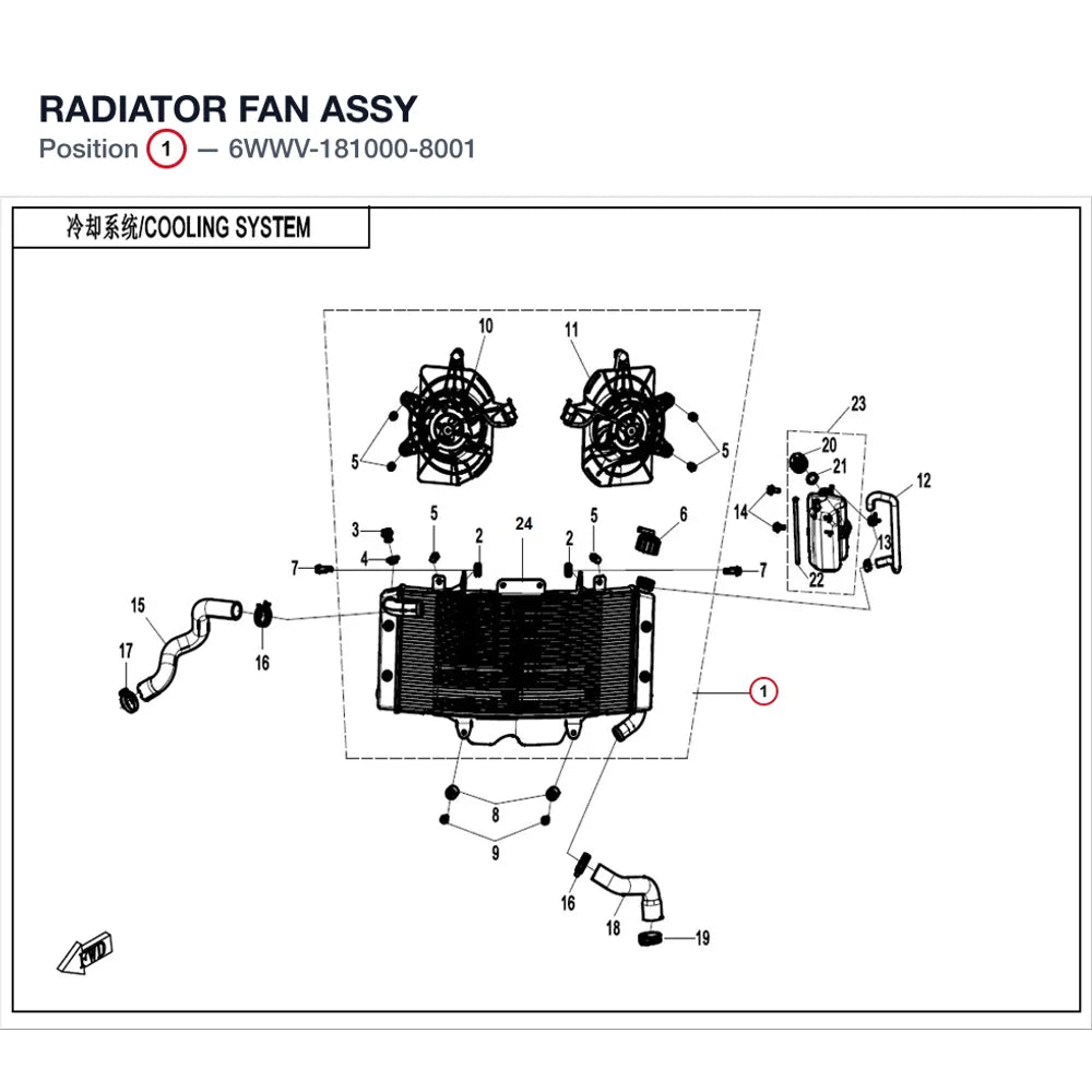 RADIATOR FAN ASSY product image